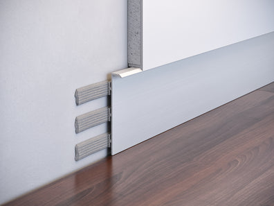 Aluminium "plintvrij" systeem P-4-60 (geanodiseerd)